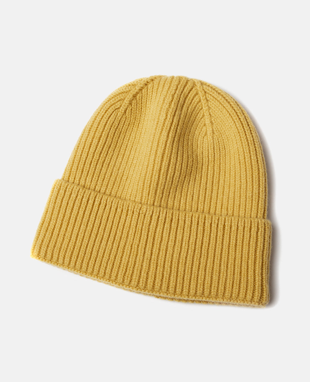 Warm Unisex Beanie - Cuffed Ribbed Knit, Wool Blend