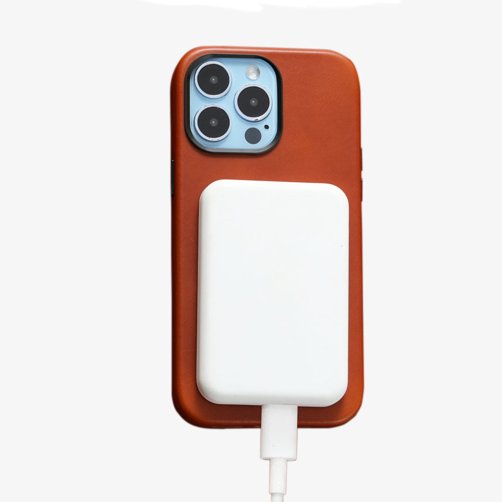 Læderetui til iPhone 15 Premium Slank Beskyttelsescover