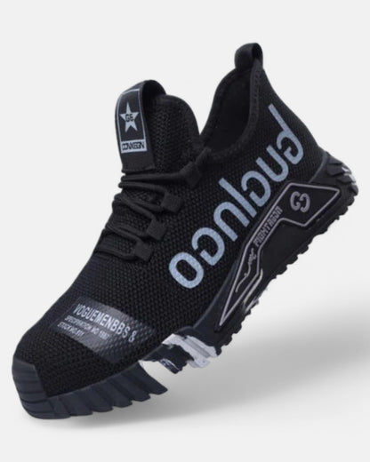 Robust Safety Shoes with Steel Toe Protection, Breathable Mesh Upper, Non-Slip Rubber Sole for Work and Outdoor Use-1