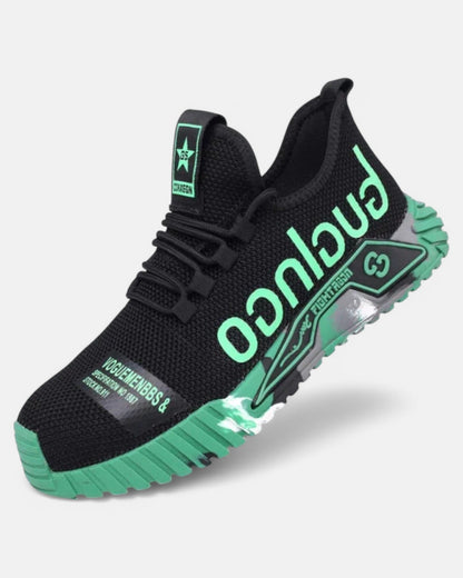 Robust Safety Shoes with Steel Toe Protection, Breathable Mesh Upper, Non-Slip Rubber Sole for Work and Outdoor Use-4