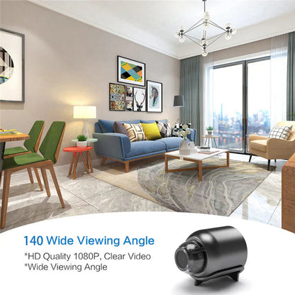 Mini WiFi Kamera 1080P Natvision Bevægelsesalarmer Fjernbetjening Nem App Opsætning Hjemmesikkerhed 2025