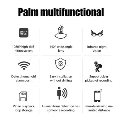 Mini WiFi Kamera 1080P Natvision Bevægelsesalarmer Fjernbetjening Nem App Opsætning Hjemmesikkerhed 2025