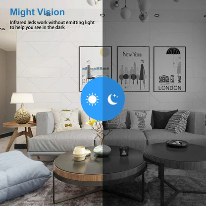 Mini WiFi Kamera 1080P Natvision Bevægelsesalarmer Fjernbetjening Nem App Opsætning Hjemmesikkerhed 2025