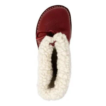 Isolerende vintersko for kvinner - brettbar mansjett, skinn