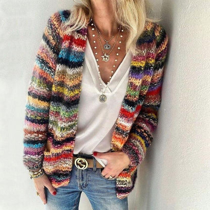 Soft Women's Knit Cardigan - Relaxed Open Front Warm Casual