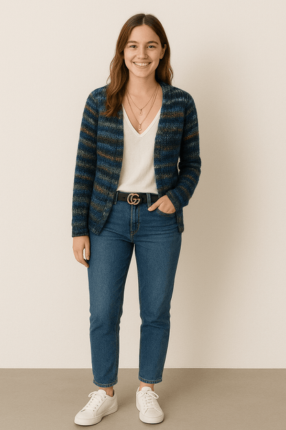 Soft Women's Knit Cardigan - Relaxed Open Front Warm Casual