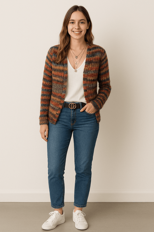 Soft Women's Knit Cardigan - Relaxed Open Front Warm Casual
