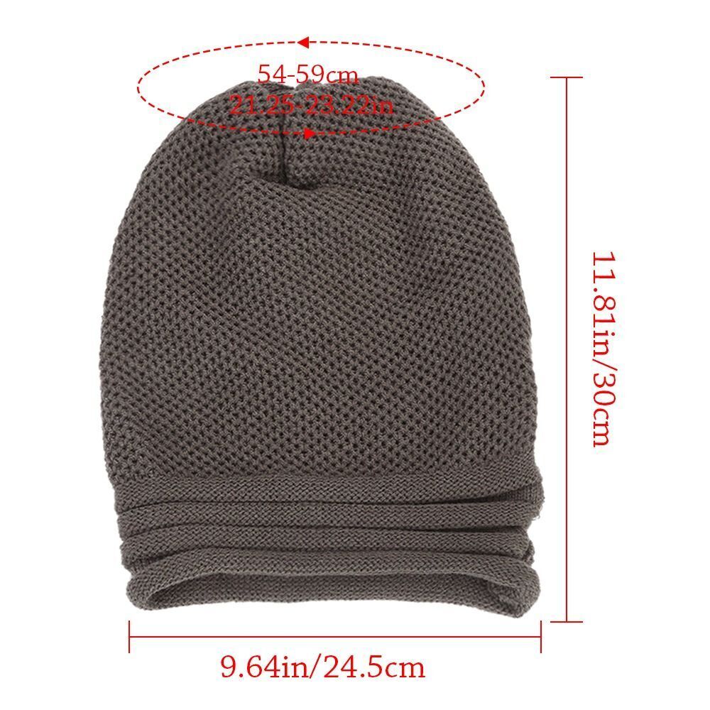 Oversized Women's Knitted Beanie - Slouchy Wool Winter