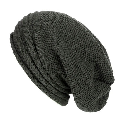 Oversized Women's Knitted Beanie - Slouchy Wool Winter