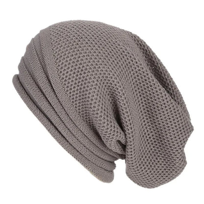 Oversized Women's Knitted Beanie - Slouchy Wool Winter