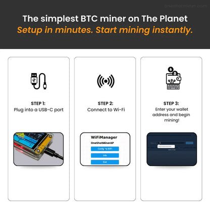 Start minedrift øjeblikkeligt — Akai Miner ESP32
