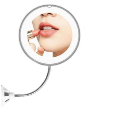 10X Magnifying Mirror LED Lighted Flexible Gooseneck Vanity for Close Up Makeup Fall 2025 Gift