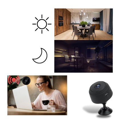 Mini kabellose Sicherheitskamera Magnetische Halterung Innen WiFi Kamera Herbst 2025 Nachtsicht Bewegungsalarme