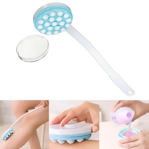 Rückenlotion-Applikator mit langem Griff, Roll-On-Spender und Massager für einfache Erreichbarkeit und glattere Haut Herbst 2025 Selbstfürsorge