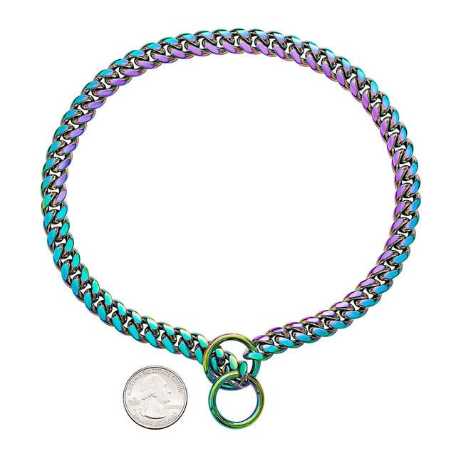 Collar de cadena para perro – Cadena resistente, resistente a mordeduras, accesorio duradero para mascotas para paseos diarios Regalo otoño 2025