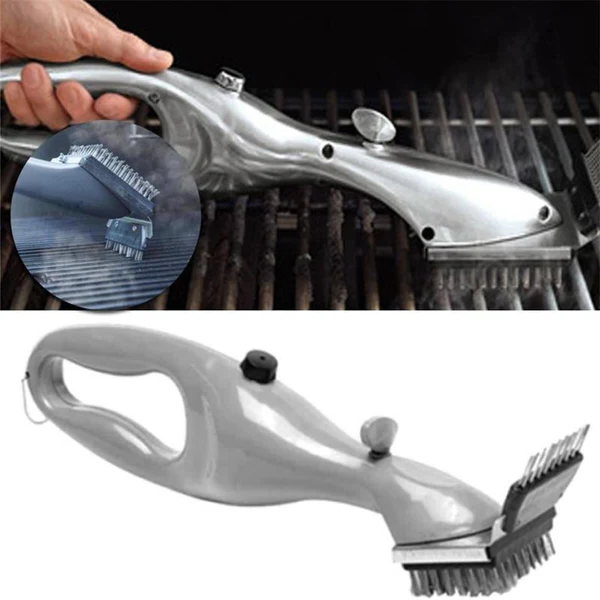 Cepillo de Vapor para Limpieza de Parrillas BBQ Herramienta para Parrilla de Verano 2025 Limpieza con Vapor Sin Químicos Sanitiza Rejillas
