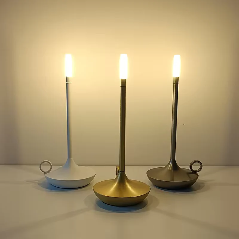 Wiederaufladbare Touch-Tischlampe Kabellos Innen- und Außenbeleuchtung Helligkeit Einstellbar Geschenkidee