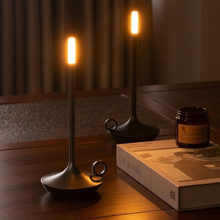 Elegant Adjustable Dimming Wireless Lantern - 16-Hour Battery, USB Rechargeable Home Decor