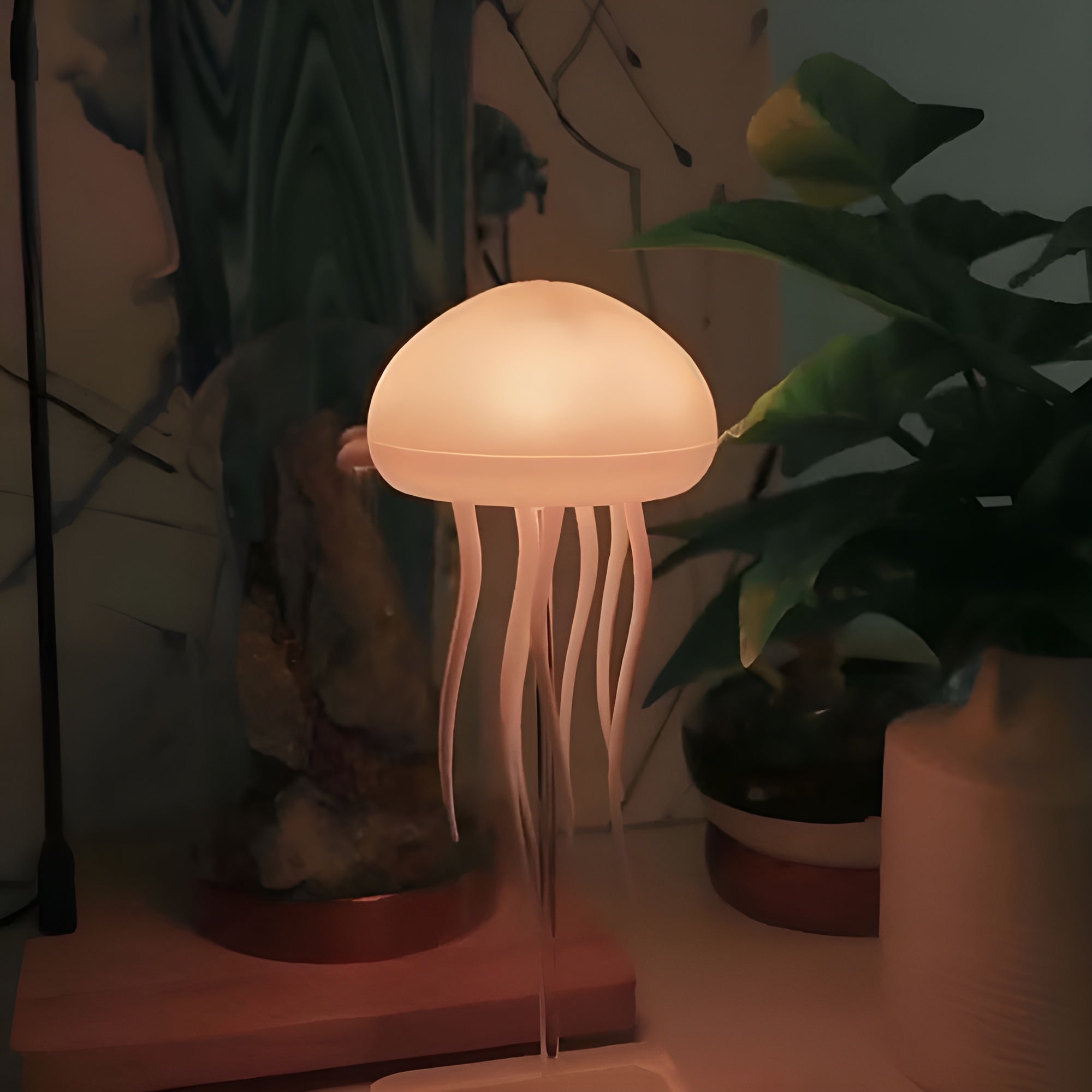 LED Jellyfish Lamp – Color-Changing RGB Voice-Activated Night Light