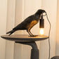 Elegant Raven Bird Lamp - 12" Elegant Nightstand Light, Cozy Home Accent