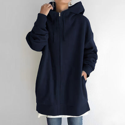Warm Womens Fleece Hoodie - Oversized, Brushed Fleece