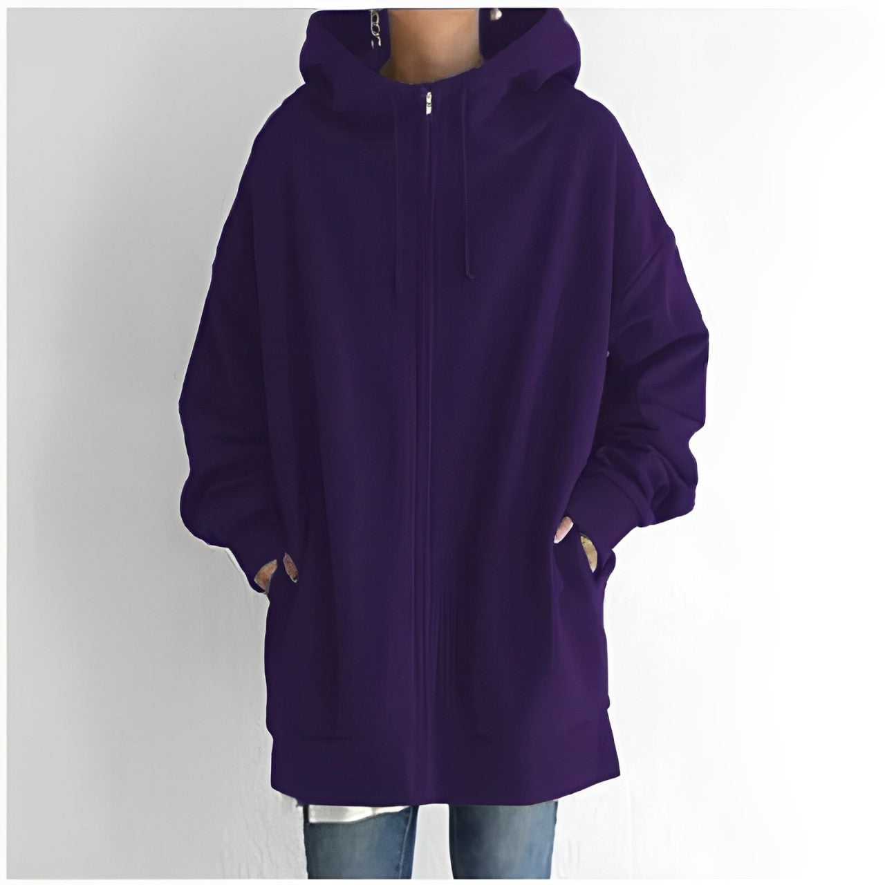 Warm Womens Fleece Hoodie - Oversized, Brushed Fleece