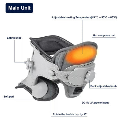 Dispositif de traction cervicale – Décompression par thérapie thermique à airbag, soulagement de la douleur automne 2025