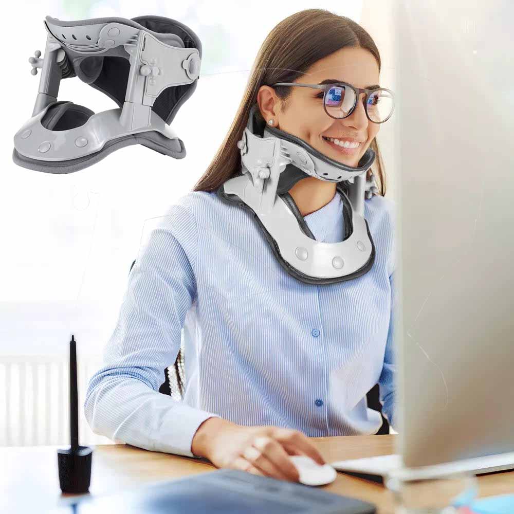 Dispositif de traction cervicale – Décompression par thérapie thermique à airbag, soulagement de la douleur automne 2025