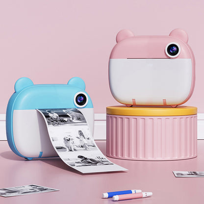 Kid Instant Print Camera - Fun Photography for Kids, Lightweight, Easy to Use, Black & White Prints