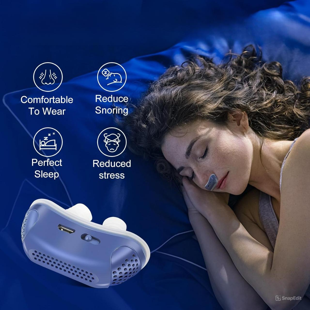 Alternativa de Micro CPAP para Viaje Tapones Nasales Silenciosos para Ayuda para Dormir