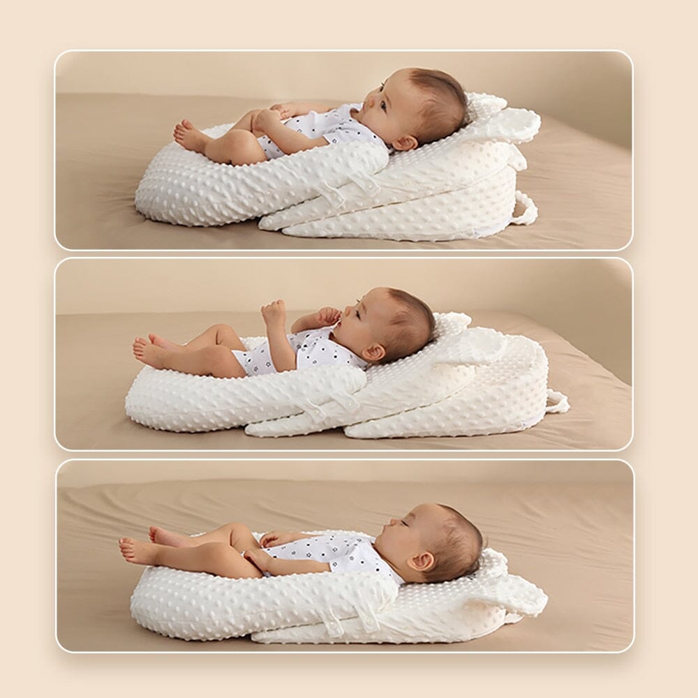 Soft Memory Foam Baby Feeding Wedge Pillow - Adjustable Anti-Reflux Support for Infants, Portable Comfort for Stress-Free Feedings