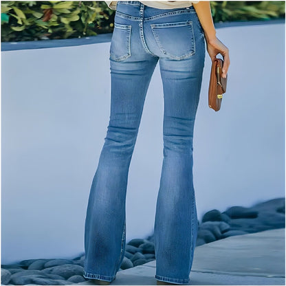 Women's Vintage Jeans, Sculpting Fit, High Waist, Soft Breathable Denim, Casual Everyday Wear, Various Sizes Available-4