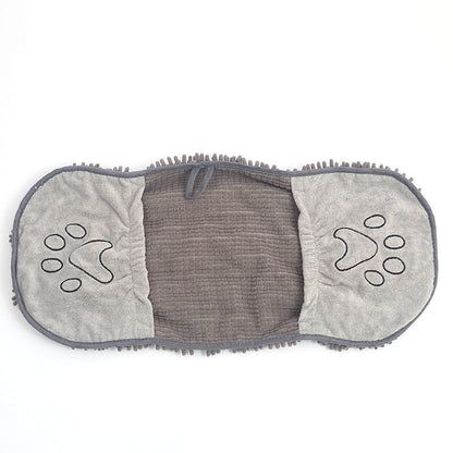 Toalla envolvente para perros con bolsillos para manos de microfibra de secado rápido para mascotas suave y absorbente envoltura de baño otoño 2025 regalo acogedor